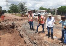 Siguen acciones para atender daños por lluvia y drenajes en Cajeme