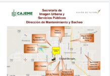 AGENDA DE TRABAJO EN BACHEO Y ATENCIÓN DE DRENAJES HOY 117 DE OCTUBRE POR PARTE DEL AYUNTAMIENTO DE CAJEME