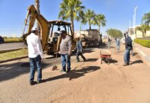 SUPERVISA ALCALDE BACHEO DE LA CALLE KINO