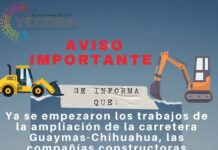 INICIAN TRABAJOS DE MODERNIZACIÓN DE LA CARRETERA GUAYMAS- CHIHUAHUA