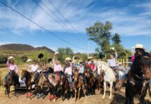 Cabalgata de la concepción en el municipio de Yécora