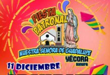 Ya falta menos para la Fiesta Patronal Nuestra Señora de Guadalupe en Yécora.