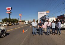 ENTREGA ALCALDE LAMARQUE CANO OBRA DE PAVIMENTACIÓN DE LA CALLE CALIFORNIA EN VILLA BONITA