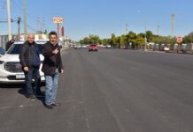 RECORRE LAMARQUE CANO AVANCE DE PAVIMENTACIÓN CON CARPETA MODIFICADA EN DIVERSAS CALLES DE LA CIUDAD