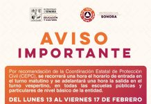 RECOMIENDA PROTECCIÓN CIVIL MODIFICAR HORARIO DE CLASES POR LAS BAJAS TEMPERATURAS: SEC