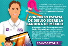 Participa en el Concurso Estatal de Dibujo sobre la Bandera de México y gánate una Tablet con Kiko Munro.