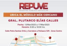 Continúa recorrido módulo móvil de Repuve por municipios: Gobierno de Sonora