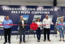 Inaugura secretaria de Economía planta aeroespacial en Cumpas