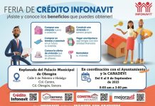 Municipio de Cajeme invita a Feria de Crédito Infonavit
