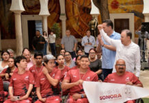 Abandera gobernador Alfonso Durazo a delegación Sonora que asistirá a los Paranacionales Conade 2023