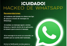 Unidad Cibernética emite alerta por número telefónico que utilizan para hackeo de Whatsapp