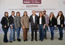 Brindamos espacios dignos para beneficio de las y los estudiantes de Bavispe: Alfonso Durazo