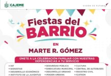 FiestasDelBarrio en Marte R. Gómez! Este viernes 2 de febrero, a partir de las 4:00 pm, obtén desde atención médica, hasta asesorías jurídicas, entre otros servicios gratuitos.