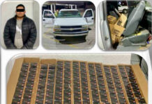 Aseguran más de mil cartuchos calibre 50 y vehículo en Agua Prieta