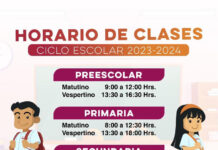 Clases en todas las escuelas de nivel básico de Sonora con el horario habitual: SEC
