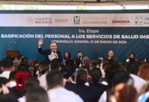 Entrega Gobernador Durazo más de mil bases a personal de salud e inaugura primera sala de hemodinamia en la entidad