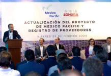 Encabeza Gobernador Durazo instalación de Mexico Pacific Limited en Sonora