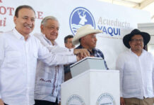 Cumplen Presidente López Obrador y Gobernador Durazo demanda histórica de llevar agua potable por primera vez a 50 comunidades Yaquis