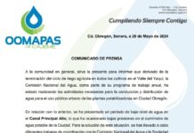 31 de mayo se resuelve le problema de presión baja