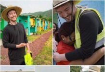 Regaló más de 100 casas amuebladas a familias necesitadas.