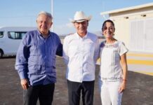 Inician Gobernador Durazo, presidente López Obrador y presidenta electa Sheinbaum gira de trabajo por Sonora*