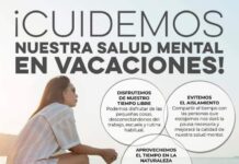 LA SECRETARÍA DE SALUD HACE UN LLAMADO A REFORZAR EL CUIDADO DE LA SALUD MENTAL, DURANTE EL PERIODO VACACIONAL