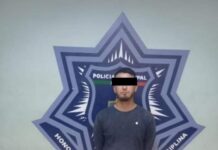 APREHENDE SSPM A SUJETO POR VI0LENCIA FAMILIAR Y A OTRO CON 4RMA BLANCA