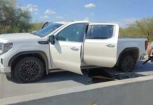 Policía Estatal y Guardia Nacional aseguran vehículo sin registrar personas lesionadas