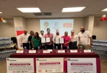 FIRMA CONVENIO PROTECCIÓN CIVIL Y OXXO PARA LA ENTREGA DE AGUA A POBLACIÓN VULNERABLE