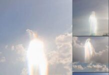 Aparece extraña figura en el cielo de Grecia. Algunos aseguran que es la silueta de Jesús.