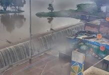 DESBORDAN PRESAS Y RÍOS EN LA PERIFERIA DE LA CIUDAD DE AGUASCALIENTES.