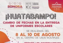 Huatabampo tendrá modificación del período de entrega de uniformes: SEC Sonora