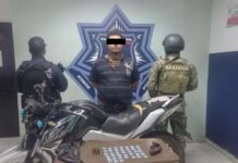 CAPTURA SSPM A HOMBRE CON ARMA DE FUEGO Y DROGAS