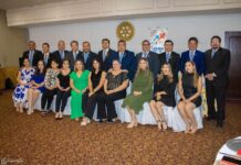 El Club Rotario Obregón Sur realizó la toma de protesta de la mesa directiva 2024-2025, encabezado por el presidente del club, el Lic. Luis Carlos Salas Arellanes.