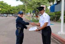 FORTALECE POLICÍA MUNICIPAL DISCIPLINA CON DIFUSIÓN DE PATRIOTISMO