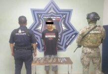 CAPTURA SSPM EN OPERATIVO NOCTURNO A DOS CON DROGAS