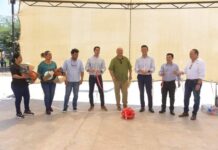 INAUGURA GOBIERNO MUNICIPAL, CTC Y CMIC CANCHA MULTIUSOS DEPORTIVA
