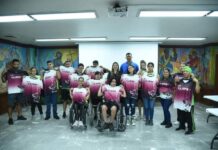 ENTREGAN A “TITANES” DE DIF CAJEME CAMISETAS PARA COMPETENCIA ESTATAL
