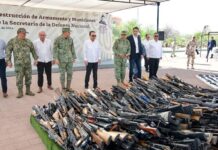 Encabeza Gobernador Durazo acciones de combate a la delincuencia con destrucción de armamento