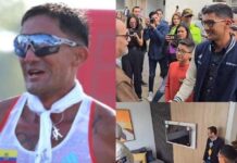 El medallista olímpico ecuatoriano Daniel Pintado recibió una casa nueva para él y su familia.