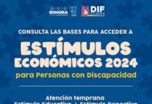 Lanza Gobierno de Sonora convocatoria “Estímulos Económicos 2024” para personas con discapacidad