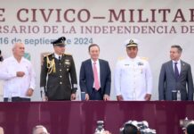 Encabeza Gobernador Durazo desfile cívico-militar en celebración por el 214 aniversario de la independencia de México*