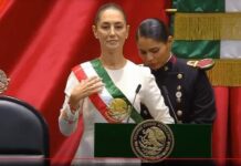 TOMA PROTESTA LA PRIMERA PRESIDENTA MUJER EN LA HISTORIA DE MÉXICO.