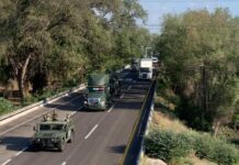 Ahora llegan a Culiacán los Ocelotl, vehículos del Ejército, con alto blindaje.