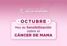 EMITE SALUD MUNICIPAL RECOMENDACIONES PARA LA PREVENCIÓN DEL CÁNCER DE MAMA