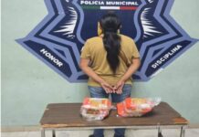 DETIENE SSPM A CUATRO PRESUNTOS POR ROBO A COMERCIO