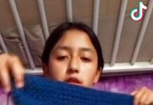 Joven se volvió viral en redes sociales por tejer su propio vestido de XV años.