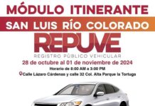 Instala Gobierno de Sonora módulo itinerante de Repuve en SLRC