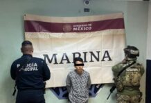 DETIENE SSPM Y MARINA A UNO POR PORTACIÓN DE ARMA PROHIBIDA