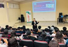 *IMPARTE INSTITUTO CAJEMENSE DE LA MUJER PLÁTICA PREVENTIVA SOBRE LA TRATA DE PERSONAS EN EL CECYTES OBREGÓN II